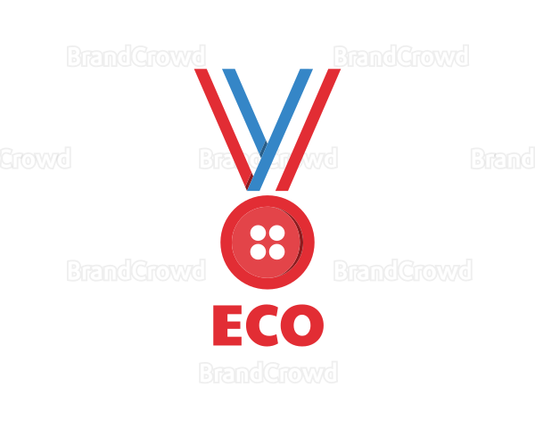 Red Button Medal Logo