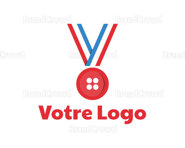 Red Button Medal Logo