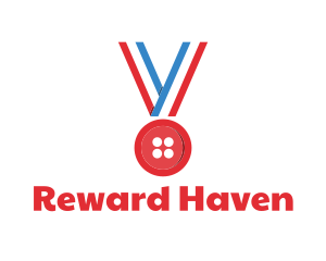 Prize - Red Button Medal logo design