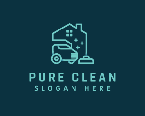 Household Vacuum Cleaning logo design