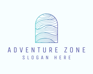 Ocean Wave Arch logo design