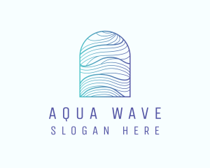 Ocean - Ocean Wave Arch logo design