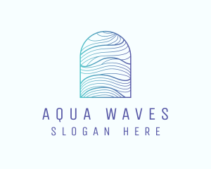 Ocean Wave Arch logo design