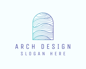 Arch - Ocean Wave Arch logo design