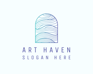 Ocean Wave Arch logo design