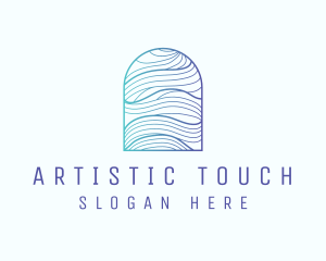 Ocean Wave Arch logo design