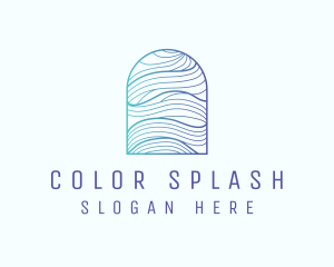 Ocean Wave Arch logo design