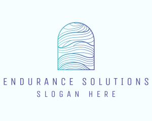 Ocean Wave Arch logo design