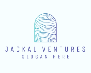 Ocean Wave Arch logo design