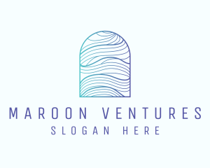 Ocean Wave Arch logo design