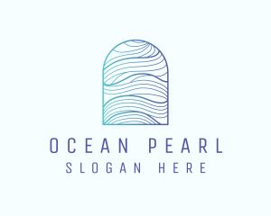 Ocean Wave Arch logo design