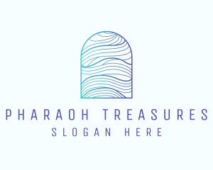 Ocean Wave Arch logo design