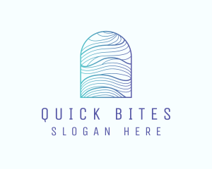 Ocean Wave Arch logo design