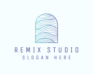 Ocean Wave Arch logo design