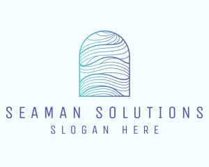 Ocean Wave Arch logo design