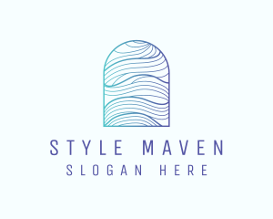 Ocean Wave Arch logo design