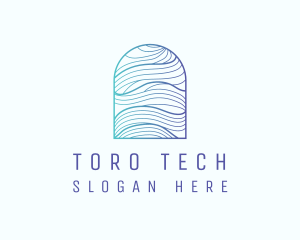 Ocean Wave Arch logo design