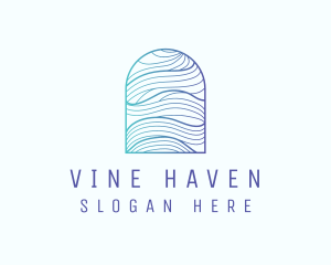 Ocean Wave Arch logo design