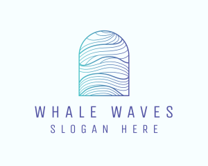 Ocean Wave Arch logo design