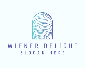 Ocean Wave Arch logo design