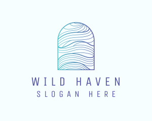 Ocean Wave Arch logo design