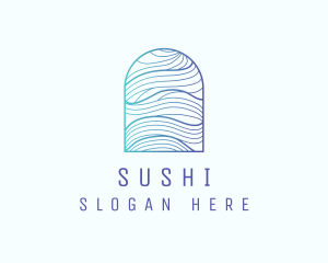 Ocean Wave Arch logo design