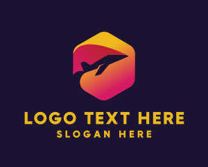 Aircraft - Fying Aircraft Jet Plane logo design