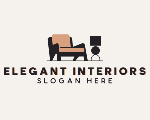 Interior Couch Furnishing logo design