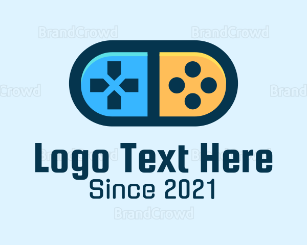 Game Controller Pill Gadget Logo