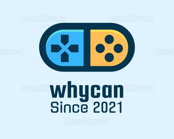 Game Controller Pill Gadget Logo