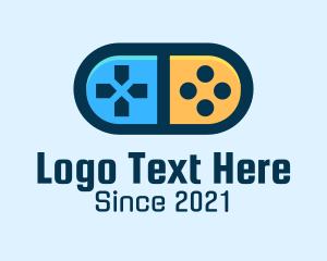 Game Store - Game Controller Pill Gadget logo design