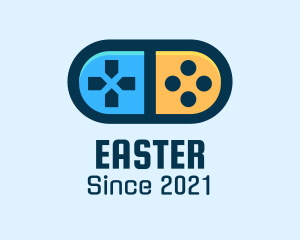 Multicolor - Game Controller Pill Gadget logo design