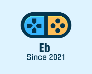 Game Streaming - Game Controller Pill Gadget logo design