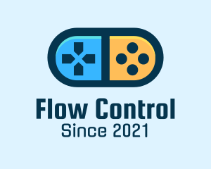 Game Controller Pill Gadget logo design