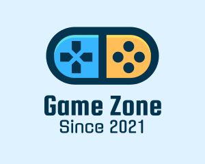 Game Controller Pill Gadget logo design