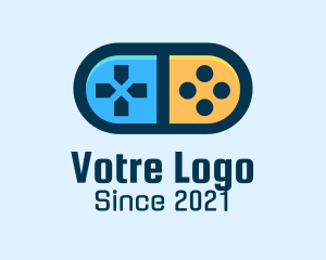 Controller - Game Controller Pill Gadget logo design