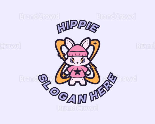 Cute Bunny Fashion Logo