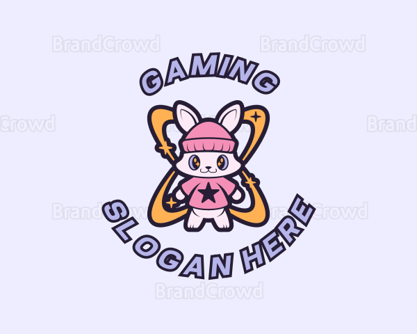 Cute Bunny Fashion Logo