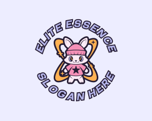 Cosmic - Cute Bunny Fashion logo design