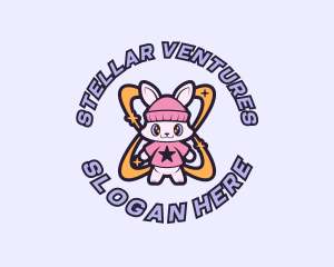 Cute Bunny Fashion logo design