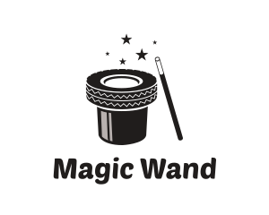 Magician Hat Tire logo design