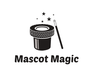 Magician Hat Tire logo design