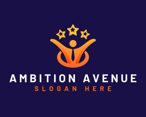 Ambition - Star Career Man logo design