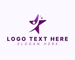 Management - Leadership Human Star logo design