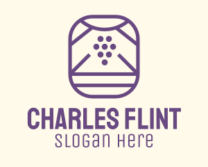 Violet - Grape Vineyard Badge logo design
