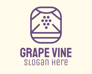 Grape - Grape Vineyard Badge logo design