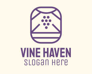 Grape Vineyard Badge logo design