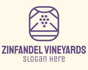 Grape Vineyard Badge logo design