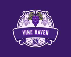 Italy Grape Vineyard logo design