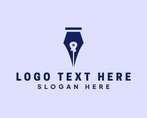 Music Lessons - Guitar Pen Composer logo design